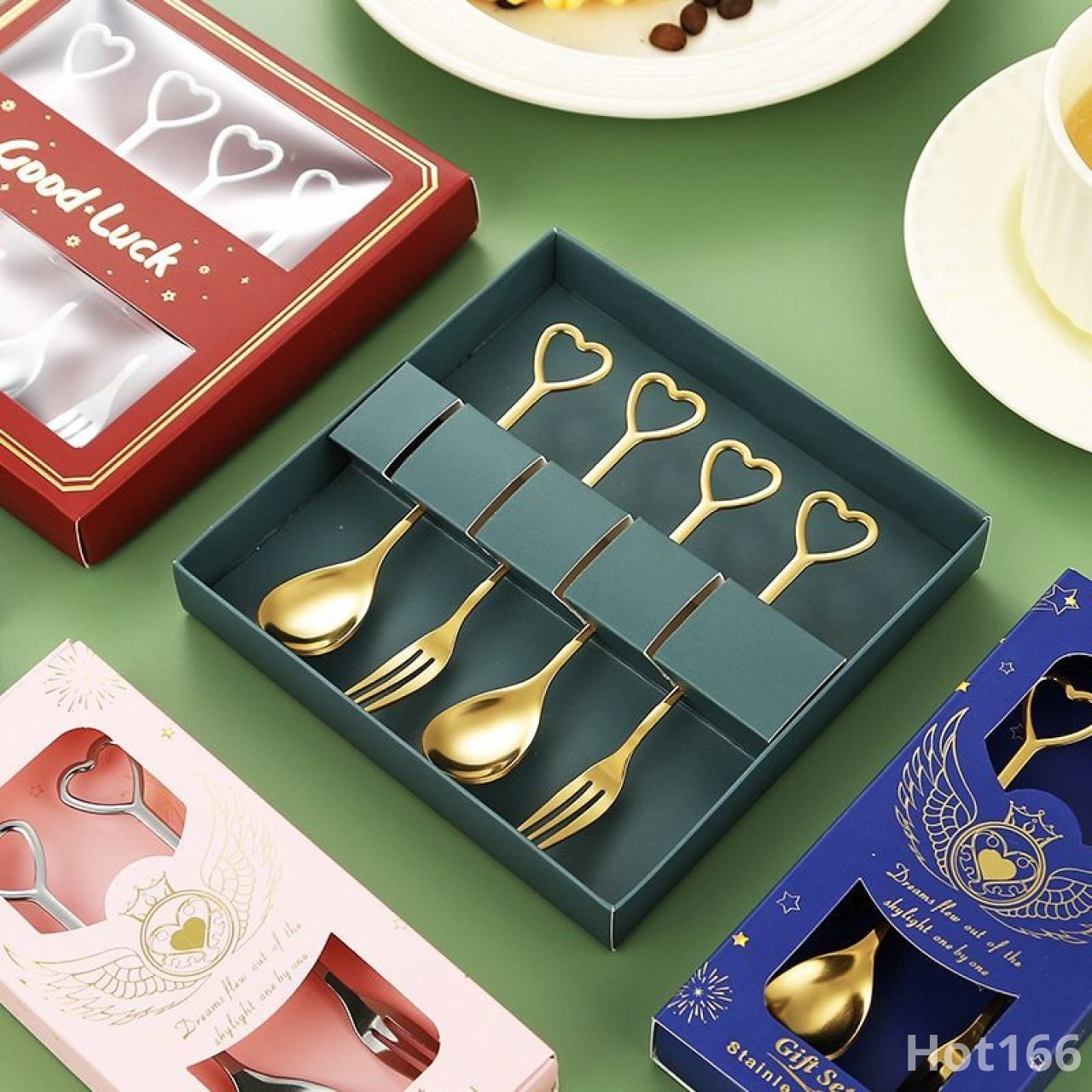 Top Wedding Favor Idea: Heart-Shaped Spoon & Fork Gift Set That Guests Will Love